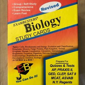 Exam Busters Biology Study Cards